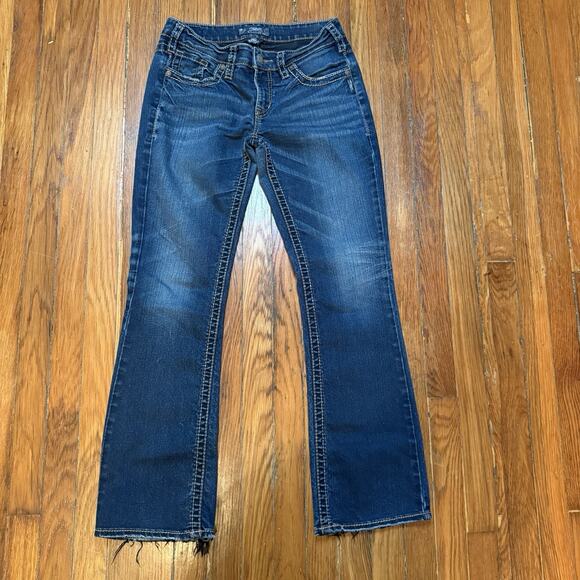 Silver Women's Jeans Aiko Bootcut Medium Blue Fade Wash 29x31 Western Cowboy - Picture 1 of 10